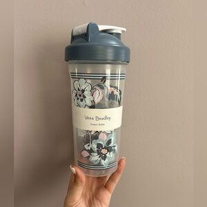 Vera Bradley Blue and Gray Floral Shaker Bottle